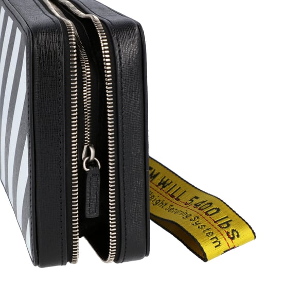Off White Diagonal Bag In Black & White