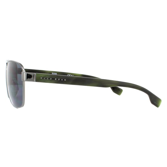 Hugo Boss Rectangle Mens Dark Ruthenium Grey Sunglasses