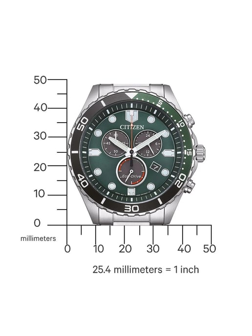 Citizen Of Sporty Aqua Heren Zilveren Horloge AT2561-81X - Image 4