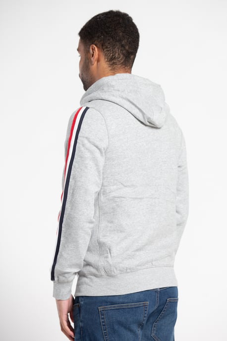 Light Grey Zip-Through Printed Hoody
