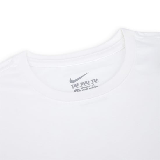 Nike Crew Hals T-shirt Met Geborduurde Swoosh Wit - Image 3