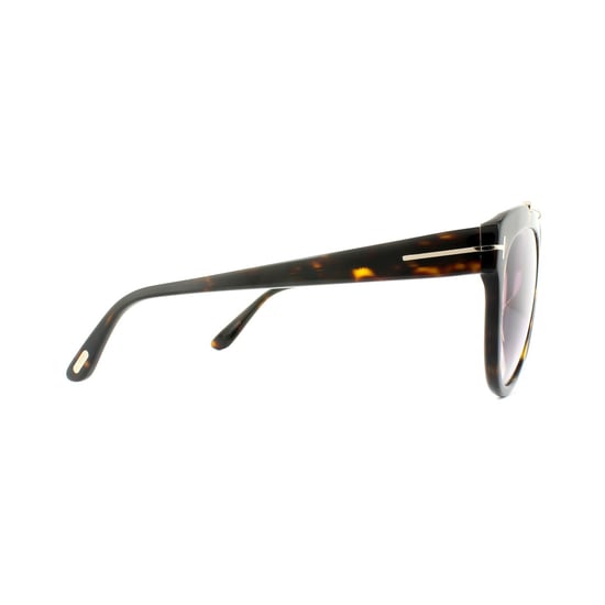 Tom Ford Sunglasses 0518 Livia 52Z Dark Havana Gradient Mirror Violet