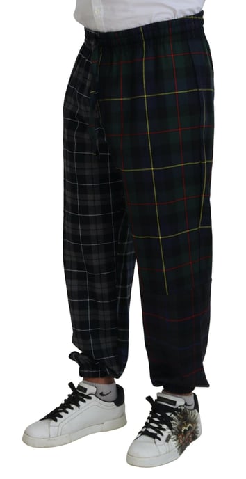 Geblokte Wol Joggingbroek - Image 2