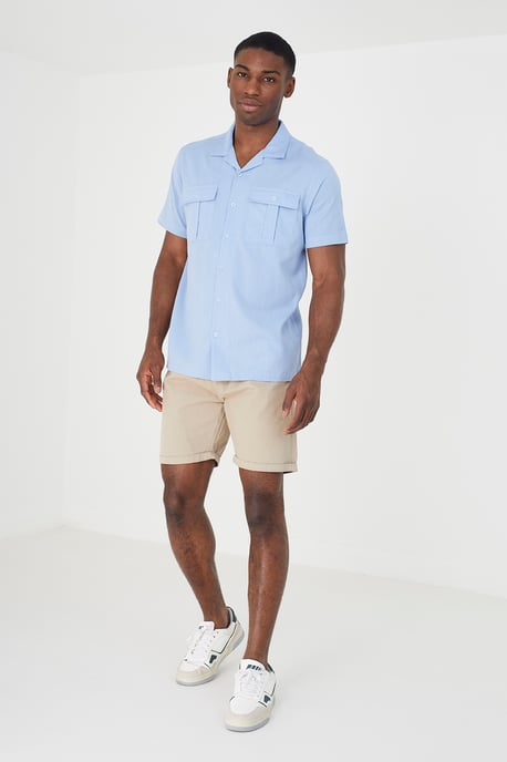Baby Blue 'Mikita' Short Sleeve Shirt