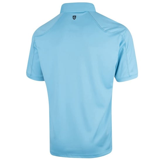Island Green Heren Gestikt Golf Poloshirt (Turquoise) - Image 2