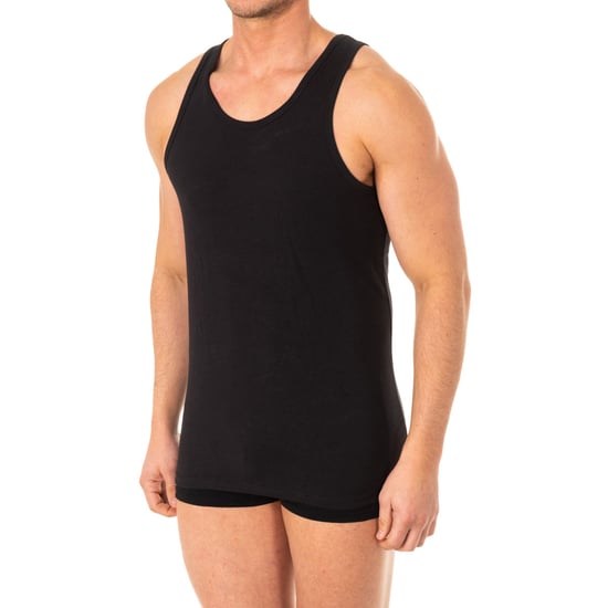 Men's round neck wide strap t-shirt A040Z