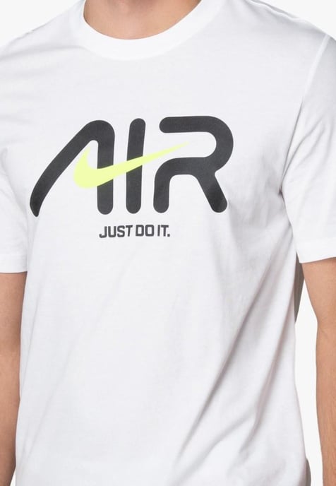 Nike Swoosh Air Heren T-shirt in wit - Image 3
