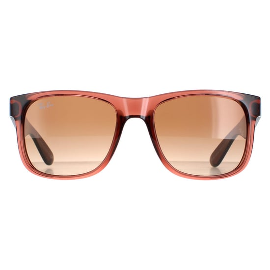 Ray-Ban Rectangle Unisex Transparent Light Brown Brown Gradient Justin 4165