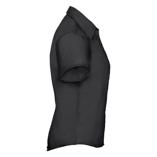 Russell Collection Dames/Dames Ultimate Non-Iron Shirt met Korte Mouwen (Zwart) - Image 3
