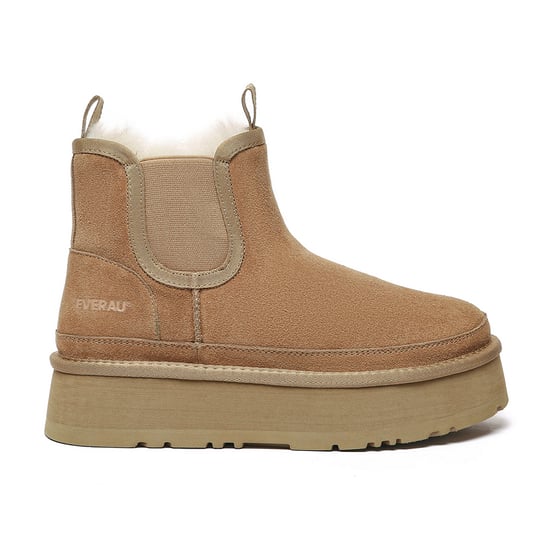 EVER AU Dames Leren Plateaulaarzen Chelsea-Stijl - Shoveler - Image 1