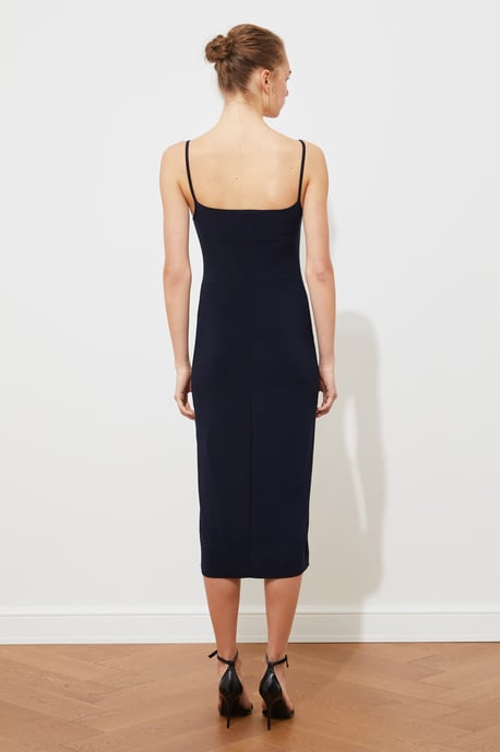 Trendyol Vrouw/Meisje Col nek Bodycon Midi Jurk - Image 5