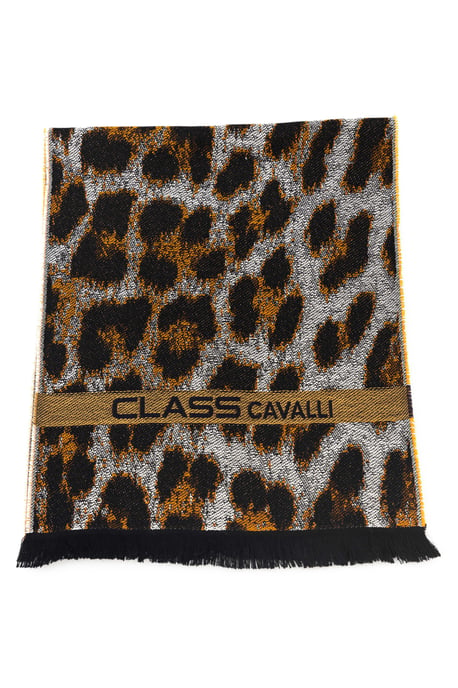 Cavalli Class Heren Bruine Wollen Sjaal - Image 1