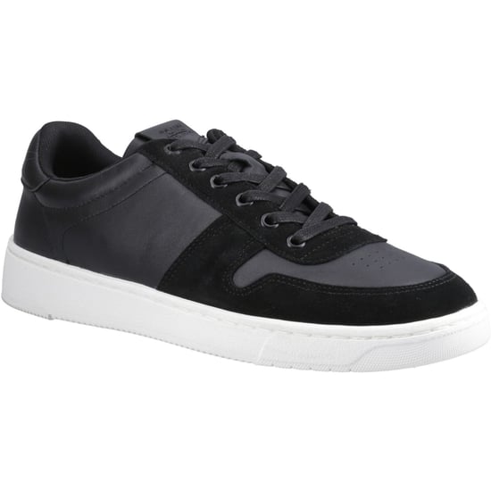 TOMS TRVL Lite Court Leer Heren Zwart Trainers - Image 1