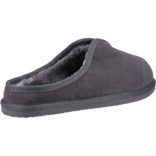 Hush Puppies Conrad Suède Herenpantoffels Grijs - Image 2