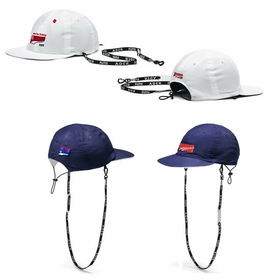 Puma x Ader Error Flat Brim White Navy Reversible Hat 021951 01