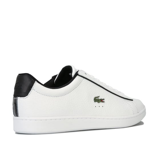 Men's Lacoste Carnaby Evo 120 2 SMA Trainers in White Black