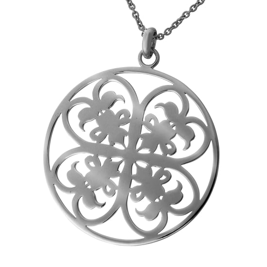 Orphelia Dames 925 Sterling Zilveren Set: Ketting-Hanger + Oorbellen - Zwart SET-6035/3 - Image 3