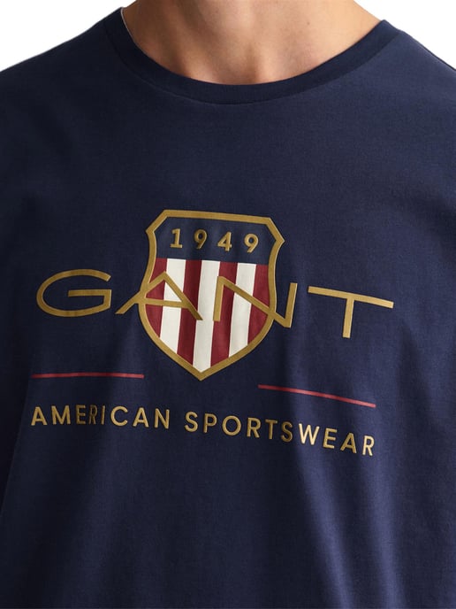 Gant heren Crew Neck T-shirt Archive Shield - Image 4