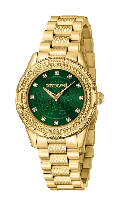 RC5L063M0065 Roberto Cavalli Women Quartz Dark Green Stainless Steel 5 ATM 32 mm