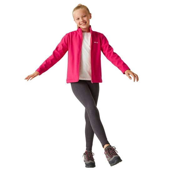 Regatta Childrens/Kids Cera Soft Shell Jacket (Pink Potion)