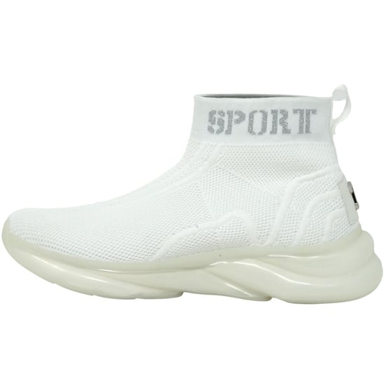 Plein Sport Hi-Top Sock witte sneakers - Image 1