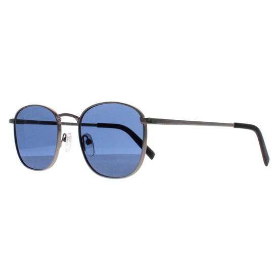 Calvin Klein Square Mens Matte Gunmetal Solid Blue CK20122S