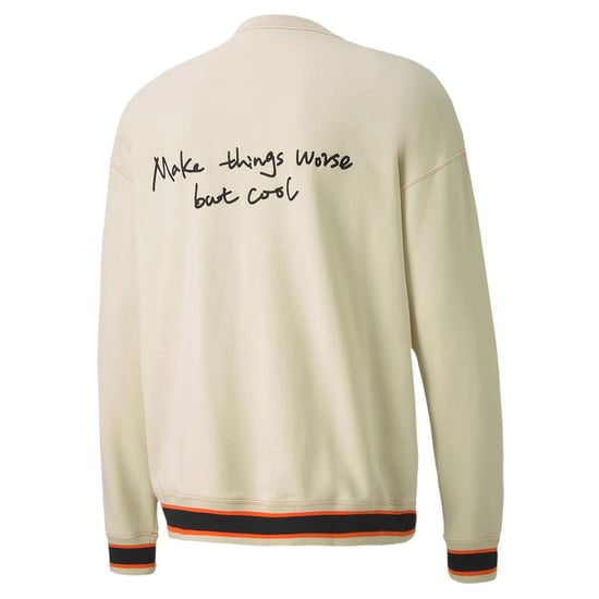 Puma x Randomevent Long Sleeve Crew Neck Cream Mens Sweaters 596663 50