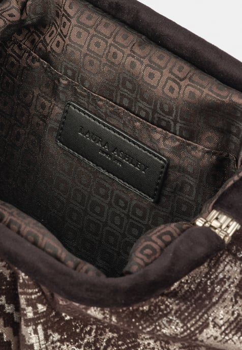 Laura Ashley zwart-zilveren tas met zakjes - Image 2