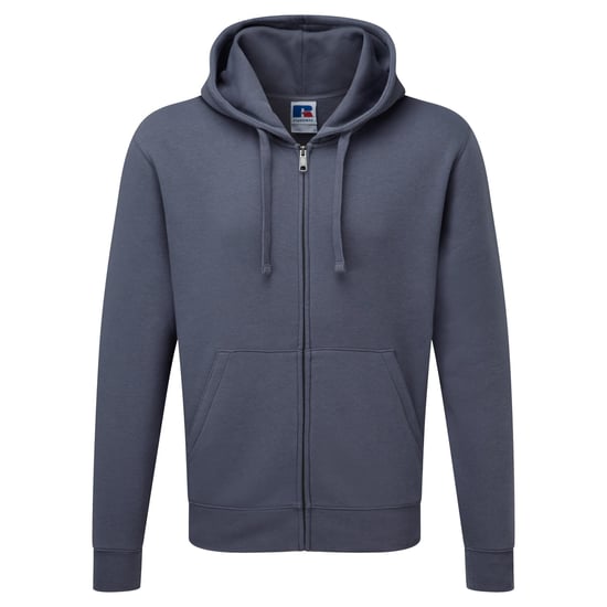 Russell Heren Authentieke Sweatshirt met volledige ritssluiting / Hoodie (Konvooi Grijs) - Image 1