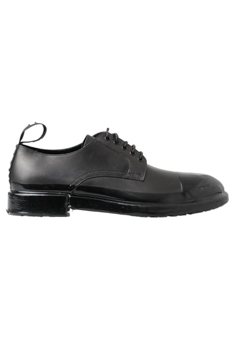 Dolce & Gabbana Men's Black Leather Derby Dress Shoes