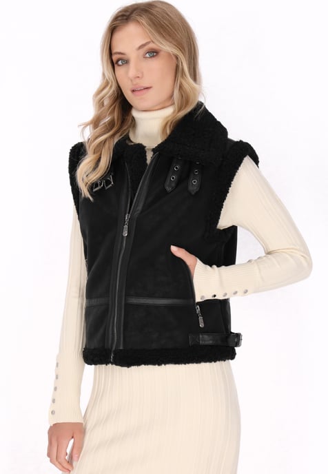 Dreimaster Waistcoat Dames zwart - Image 3