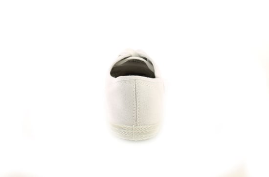 Ladies/Women's White Lace Ups Pumps With Stripy Sock Lining