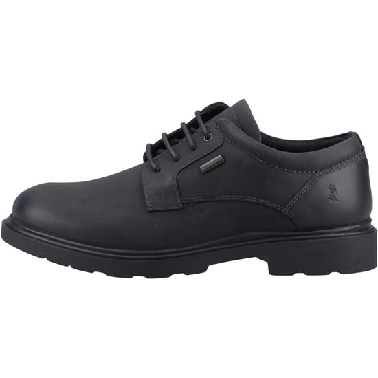 Hush Puppies Pearce Leer Heren Zwart Veterschoenen - Image 5