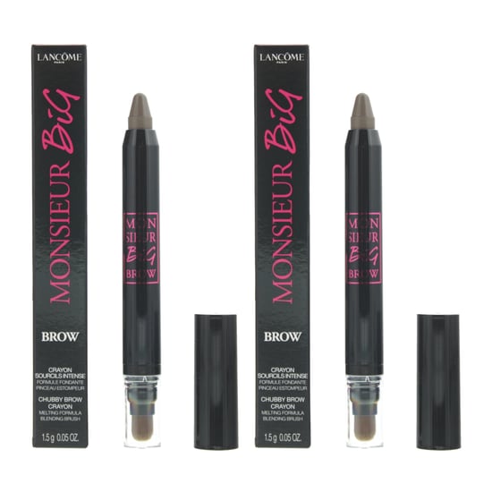 Lancome Monsieur Big Brow Crayon 02 Chestnut Brow Crayon 1.5g x 2