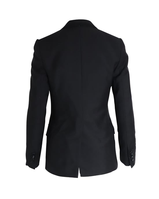 Dior Eenzijdig Blazer in Zwarte Wol - Image 3