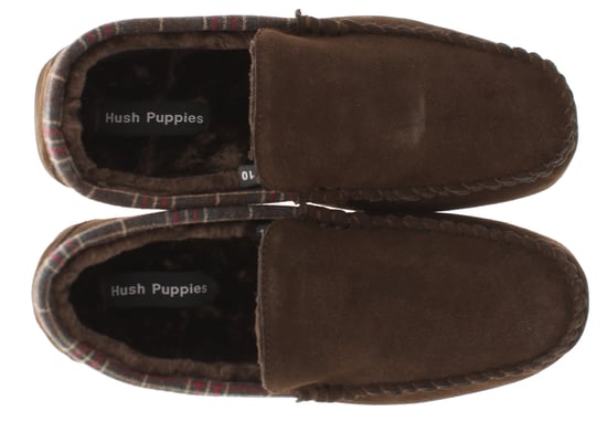 Hush Puppies Andreas Suède Heren Bruine Pantoffels - Image 6