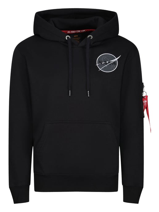 Alpha Industries Dark Side Hoodie Zwart Reflectief - Image 1