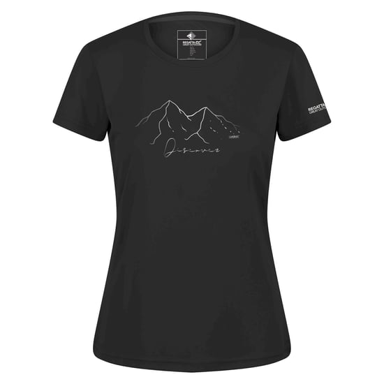 Regatta Dames/dames Fingal VI Berg t-shirt (Zwart) - Image 1