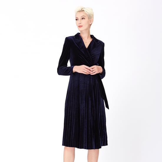 Velvet wrap effect -jurk - Image 2