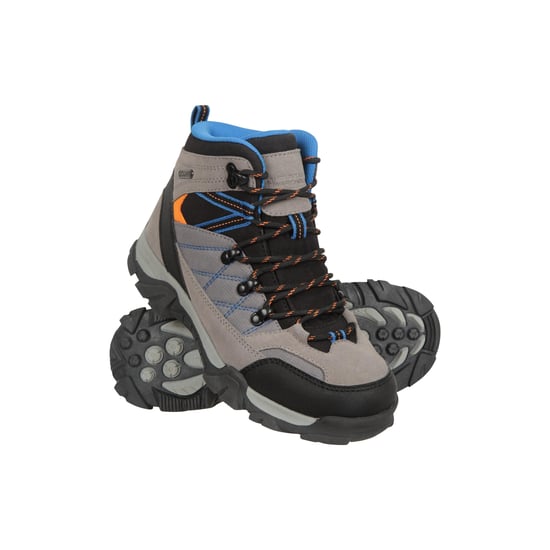 Mountain Warehouse Kinder/kleuterpad suède wandelschoenen (Grijs) - Image 1