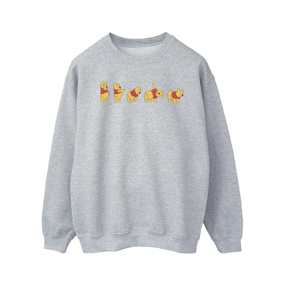 Disney Heren Winnie De Poeh Stretching Sweatshirt (Sportgrijs) - Image 1
