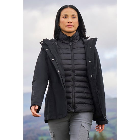 Mountain Warehouse Dames/Dames Alaskan 3 in 1 gewatteerd jack (Jet Zwart) - Image 1