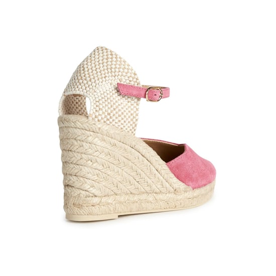 Geox D GELSA Leren Dames Sandalen In Cyclaamkleur - Image 2