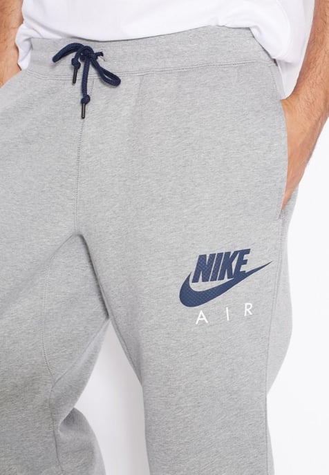 Nike Air AW77 Heren Fleece Joggers Grijs - Image 3