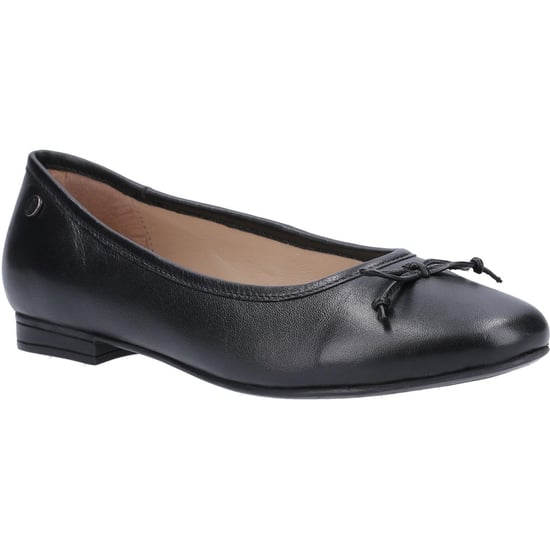 Hush Puppies Dames/dames Naomi Slip On Leren Balletpomp (Zwart) - Image 1