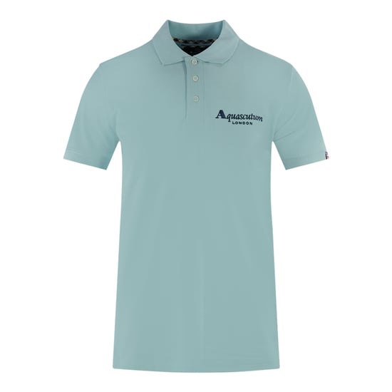 Aquascutum Londen 1851 Lichtblauwe Poloshirt - Image 1