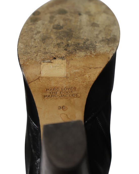 Marc Jacobs ‘Marc Loves the Boot’ Knee-high boots in Black Leather - Image 6