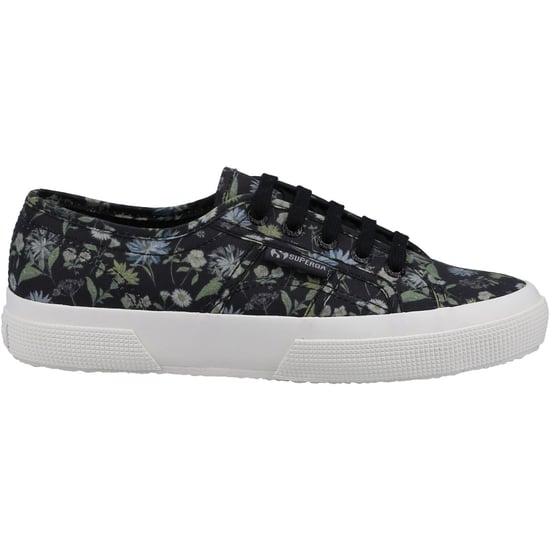 Superga 2750 Floral Print Cotton Damestrainers Donkergrijs/Bloemenprint - Image 4