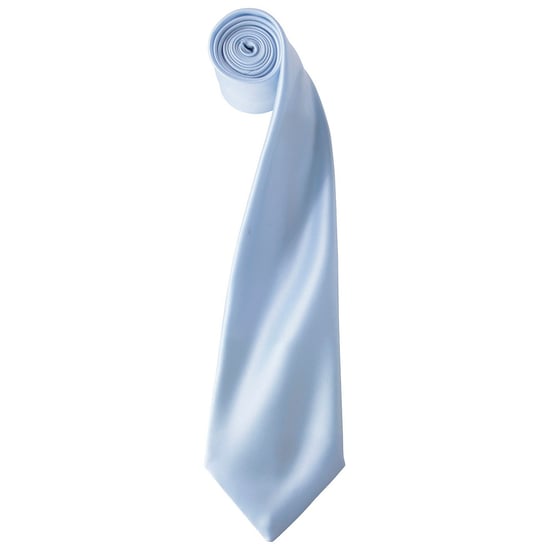 Premier Unisex Adult Colours Satin Tie (Light Blue)