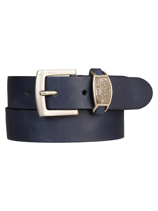 Petrol Industries - Heren Leren Riem - Blauw - Image 1